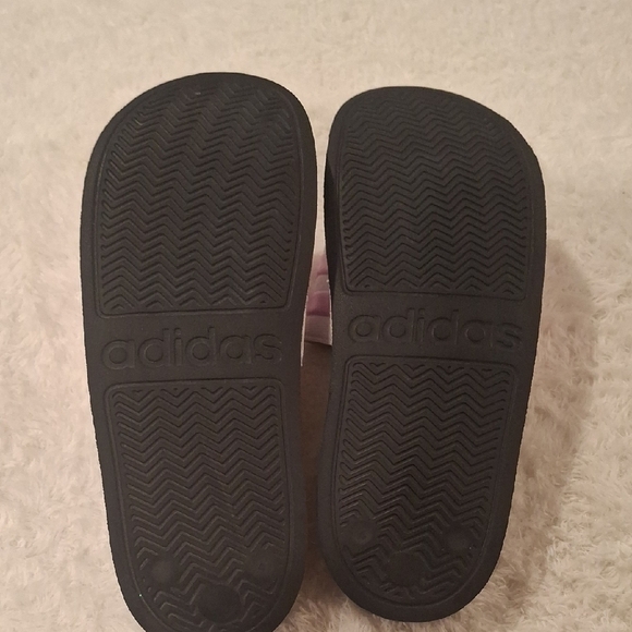 Adidas Black and Pink Sporty Slide Sandals - Picture 4 of 4